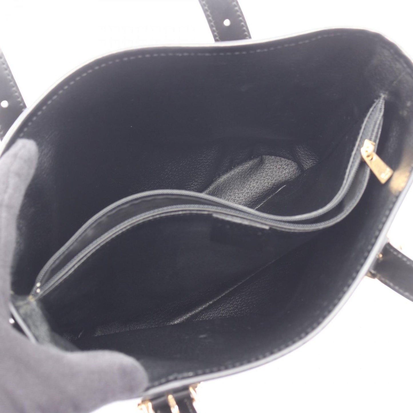 Celine Tote Macadam Dark Brown Canvas Leather — view 3