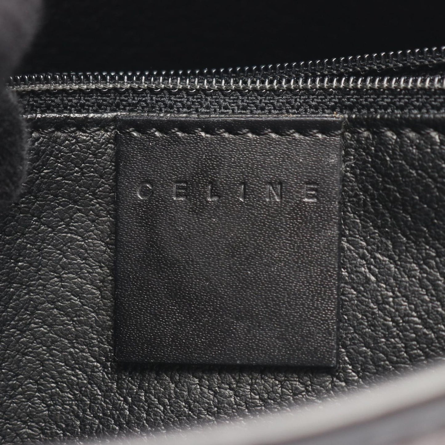 Celine Tote Macadam Dark Brown Canvas Leather — view 4