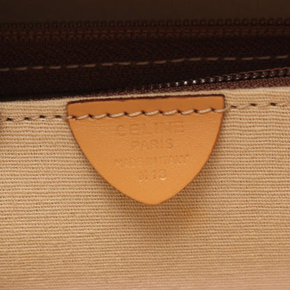 Celine Briefcase Macadam Dark Brown Canvas Leather 2-Way — view 4