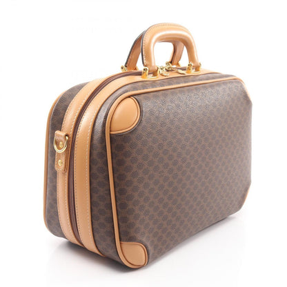 Celine Briefcase Macadam Dark Brown Canvas Leather 2-Way — view 2