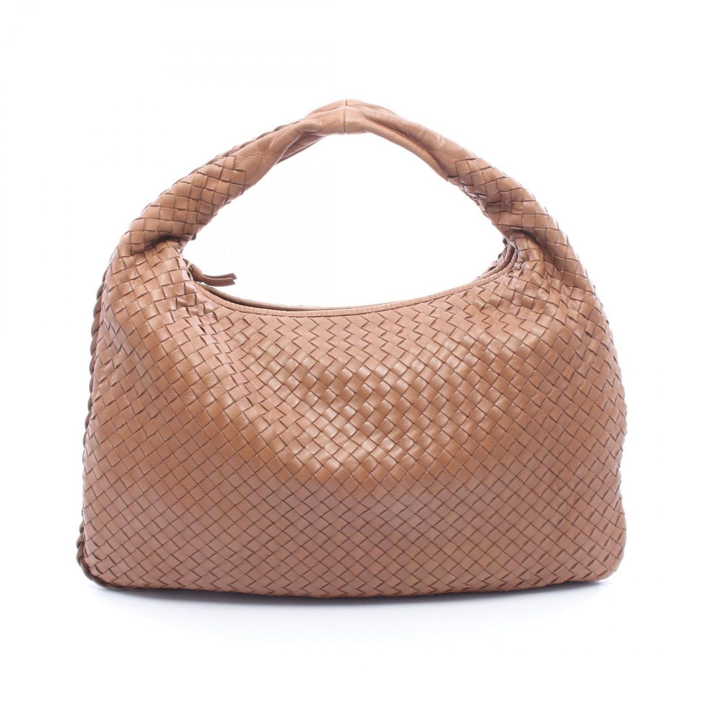 Bottega Veneta Shoulder Bag Intrecciato Brown Leather