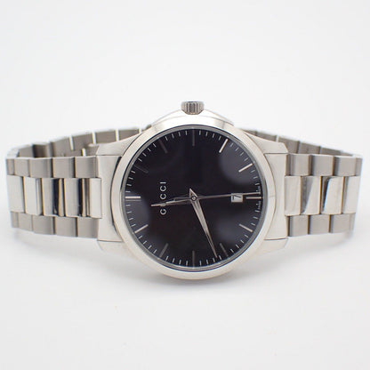 Gucci 126.4 Timeless Quartz Watch Black Dial SS Pawn — view 2