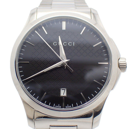 Gucci 126.4 Timeless Quartz Watch Black Dial SS Pawn
