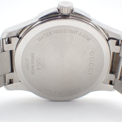 Gucci 126.4 Timeless Quartz Watch Black Dial SS Pawn — view 9