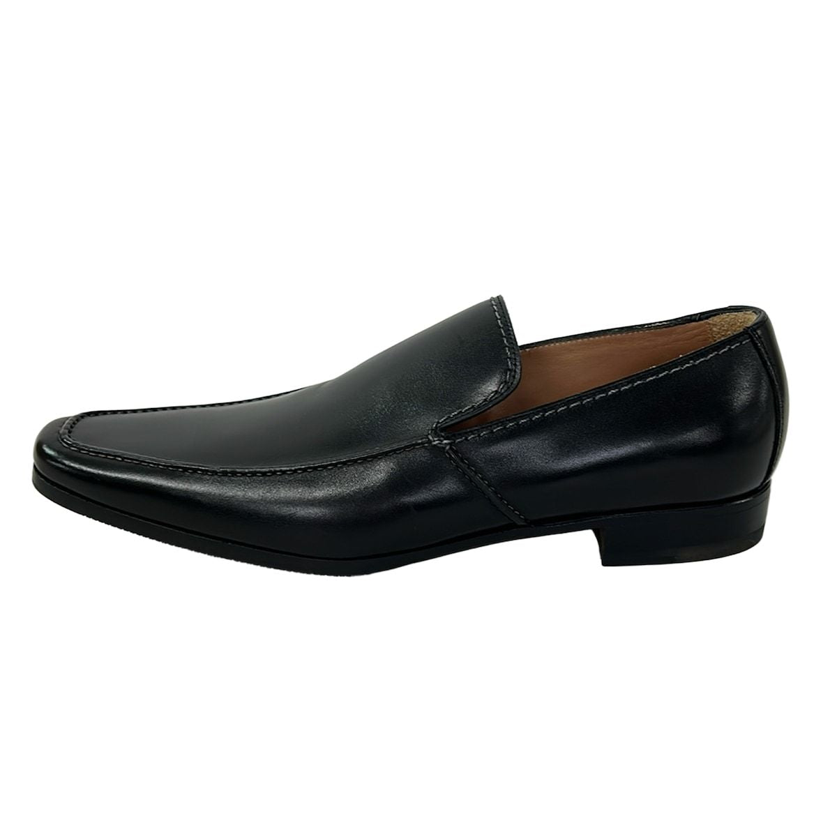 Saint Laurent Yves Rive Gauche Loafers 39.5 Black Leather