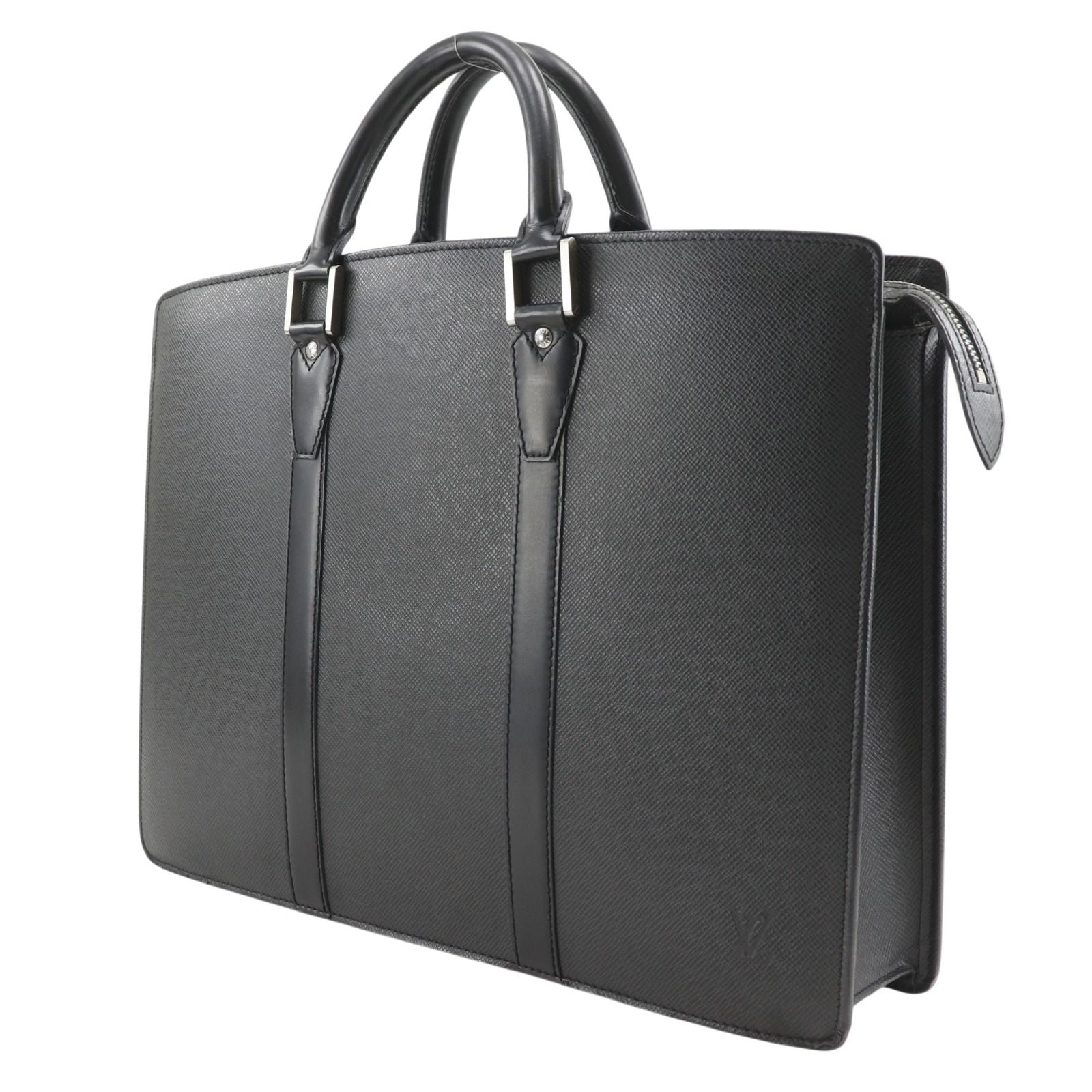 Louis Vuitton Porte Documents Taiga Ardoise Black — view 2