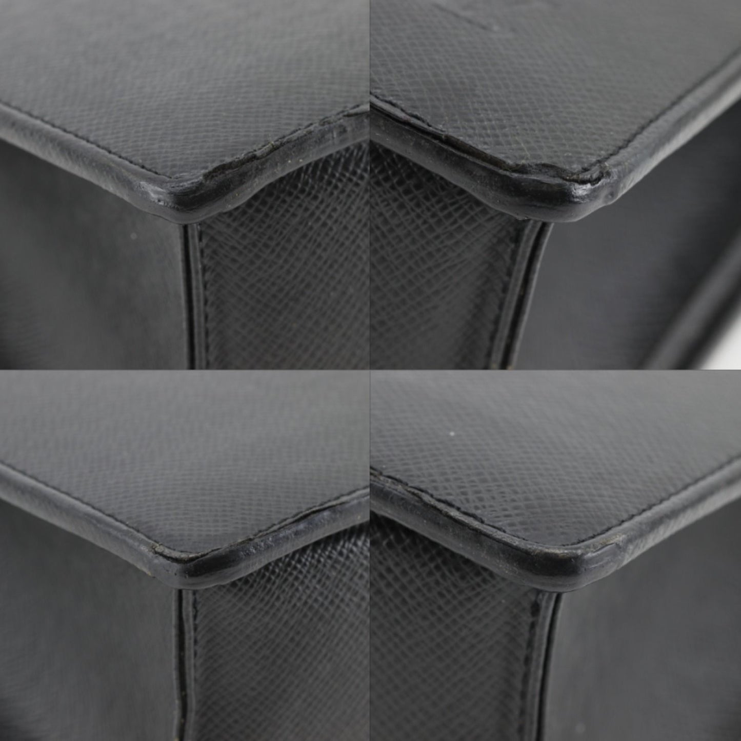 Louis Vuitton Porte Documents Taiga Ardoise Black — view 4