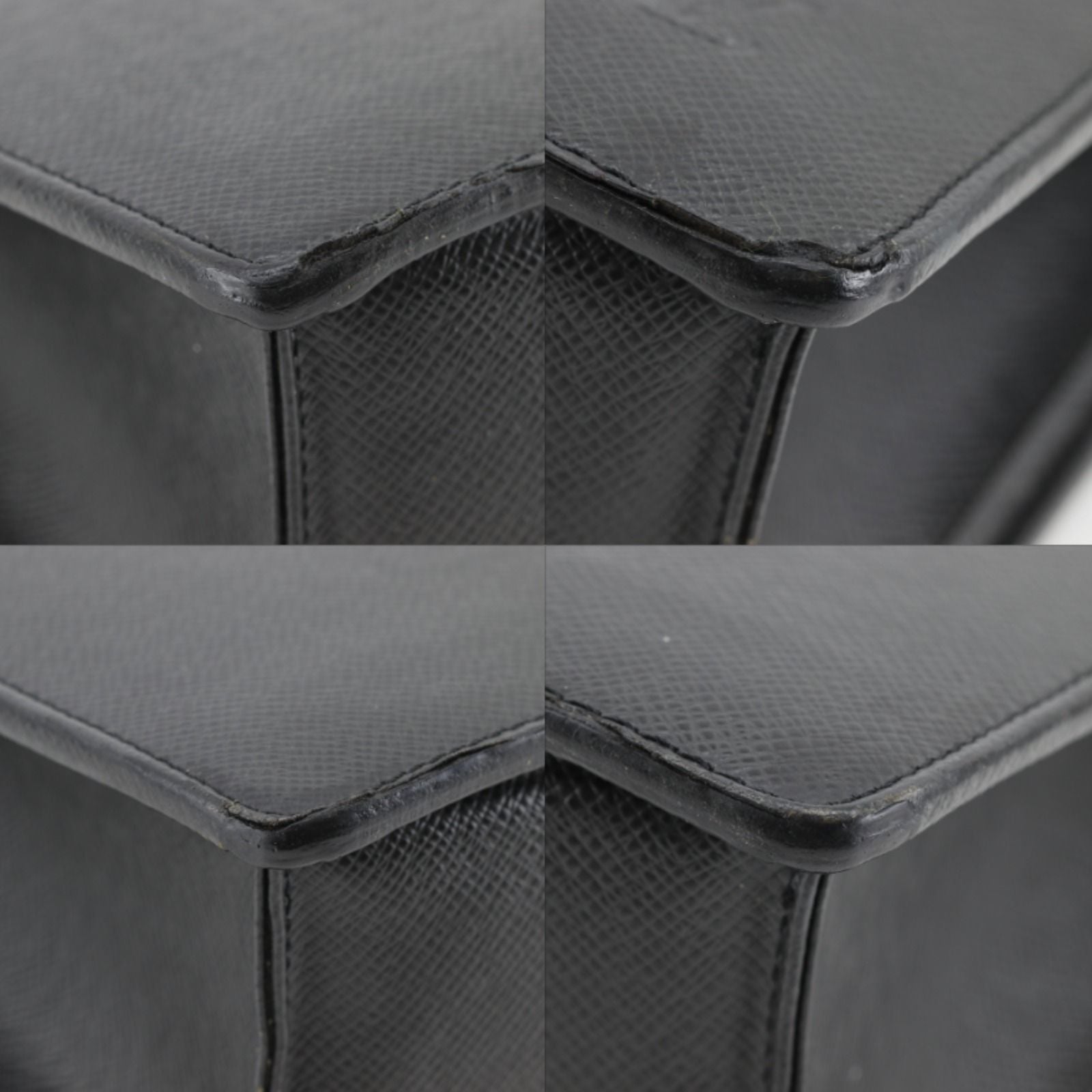 Louis Vuitton Porte Documents Taiga Ardoise Black — view 4