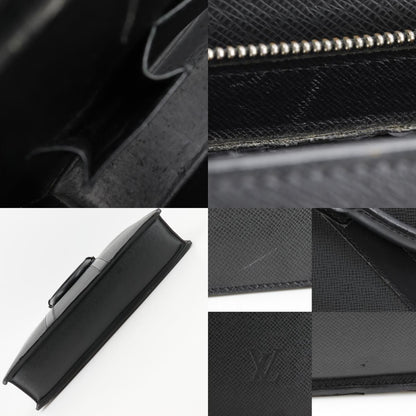 Louis Vuitton Porte Documents Taiga Ardoise Black — view 8