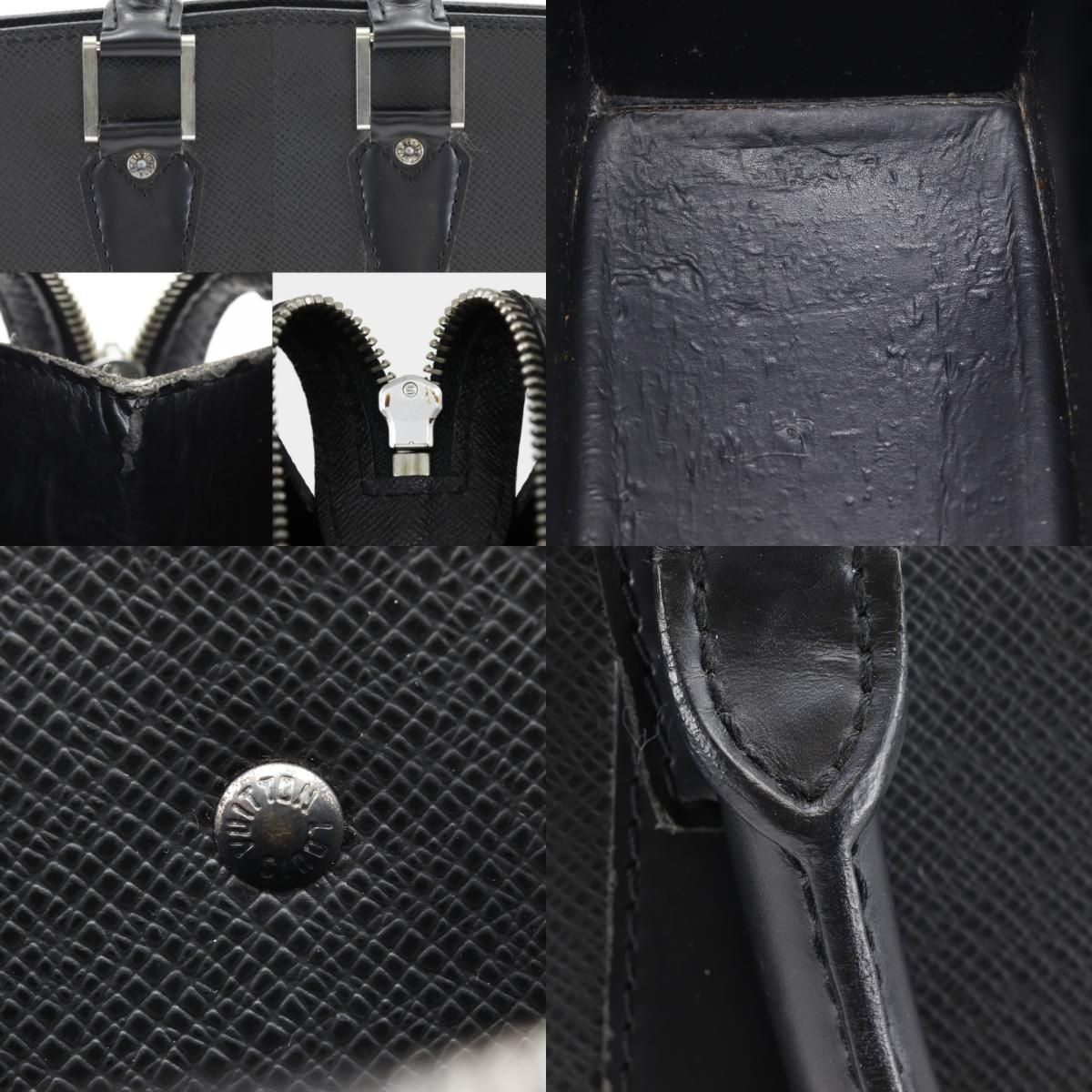 Louis Vuitton Porte Documents Taiga Ardoise Black — view 9