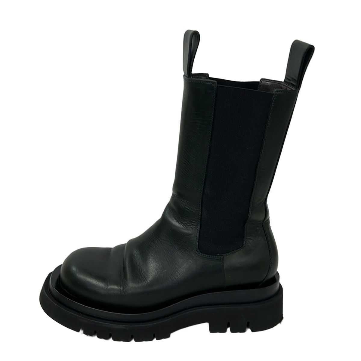 Bottega Veneta Boots 38 LadyKhaki Black Leather