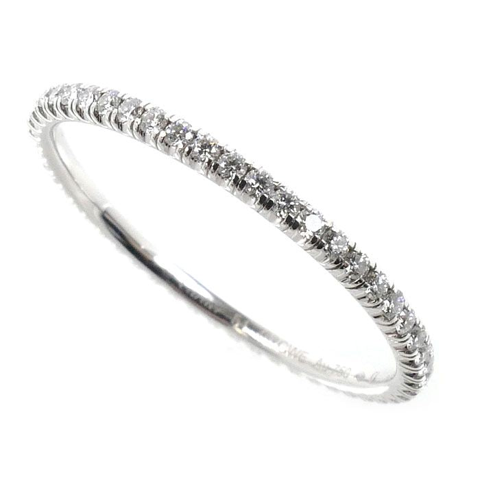 Cartier 18k White Gold Etain Cell Full Eternity Ring Diamond
