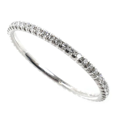 Cartier 18k White Gold Etain Cell Full Eternity Ring Diamond