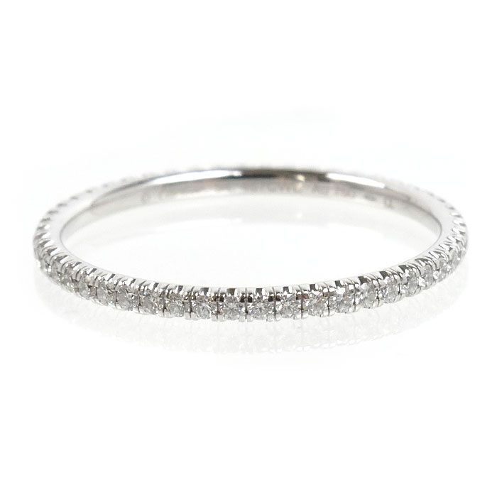 Cartier 18k White Gold Etain Cell Full Eternity Ring Diamond — view 3