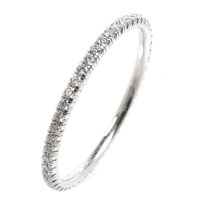 Cartier 18k White Gold Etain Cell Full Eternity Ring Diamond — view 2