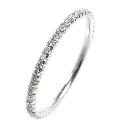 Cartier 18k White Gold Etain Cell Full Eternity Ring Diamond — view 2