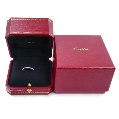 Cartier 18k White Gold Etain Cell Full Eternity Ring Diamond — view 7