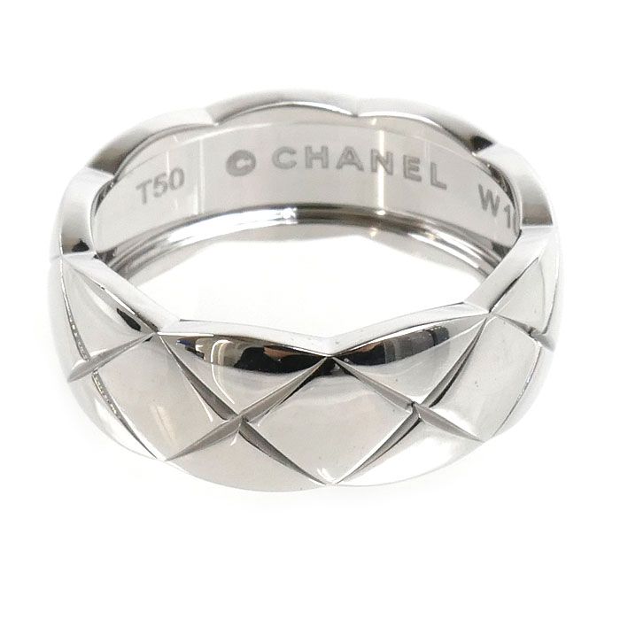 Chanel 18k White Gold Coco Crush Ring — view 3