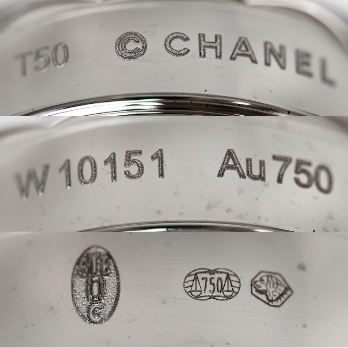 Chanel 18k White Gold Coco Crush Ring — view 4
