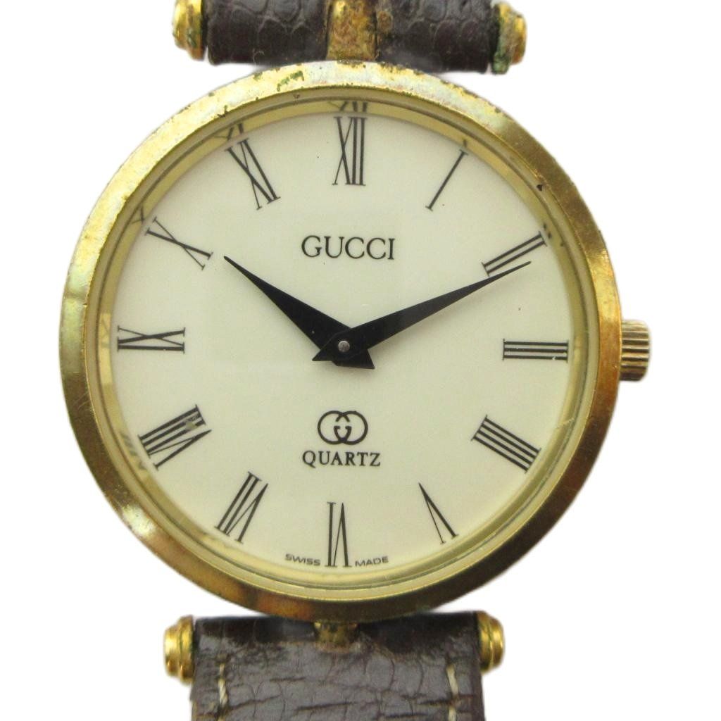 Gucci Watch Sherry Line Leather leto B-man Gold