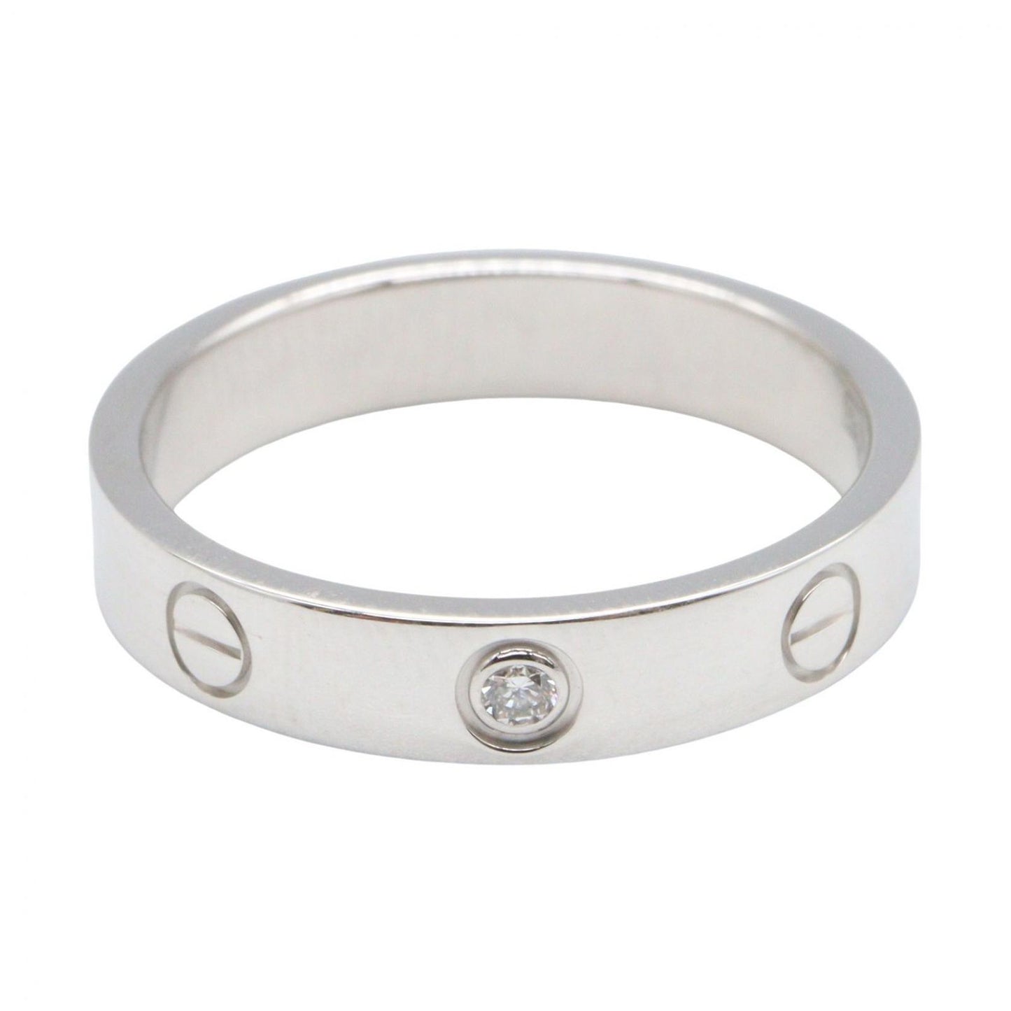 Cartier Ring Mini Love 18k White Gold Diamond — view 2