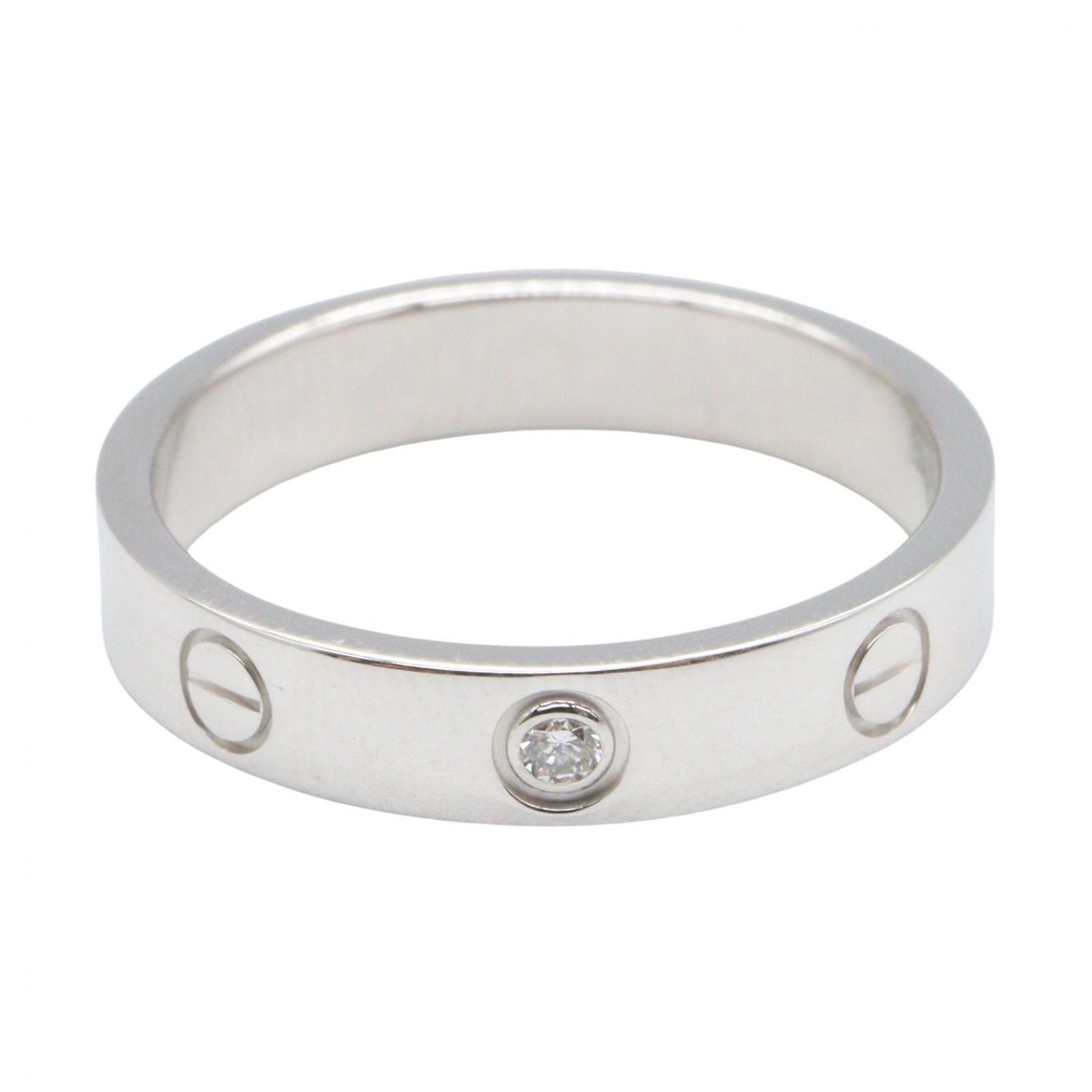 Cartier Ring Mini Love 18k White Gold Diamond — view 2