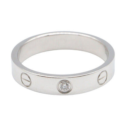Cartier Ring Mini Love 18k White Gold Diamond — view 2