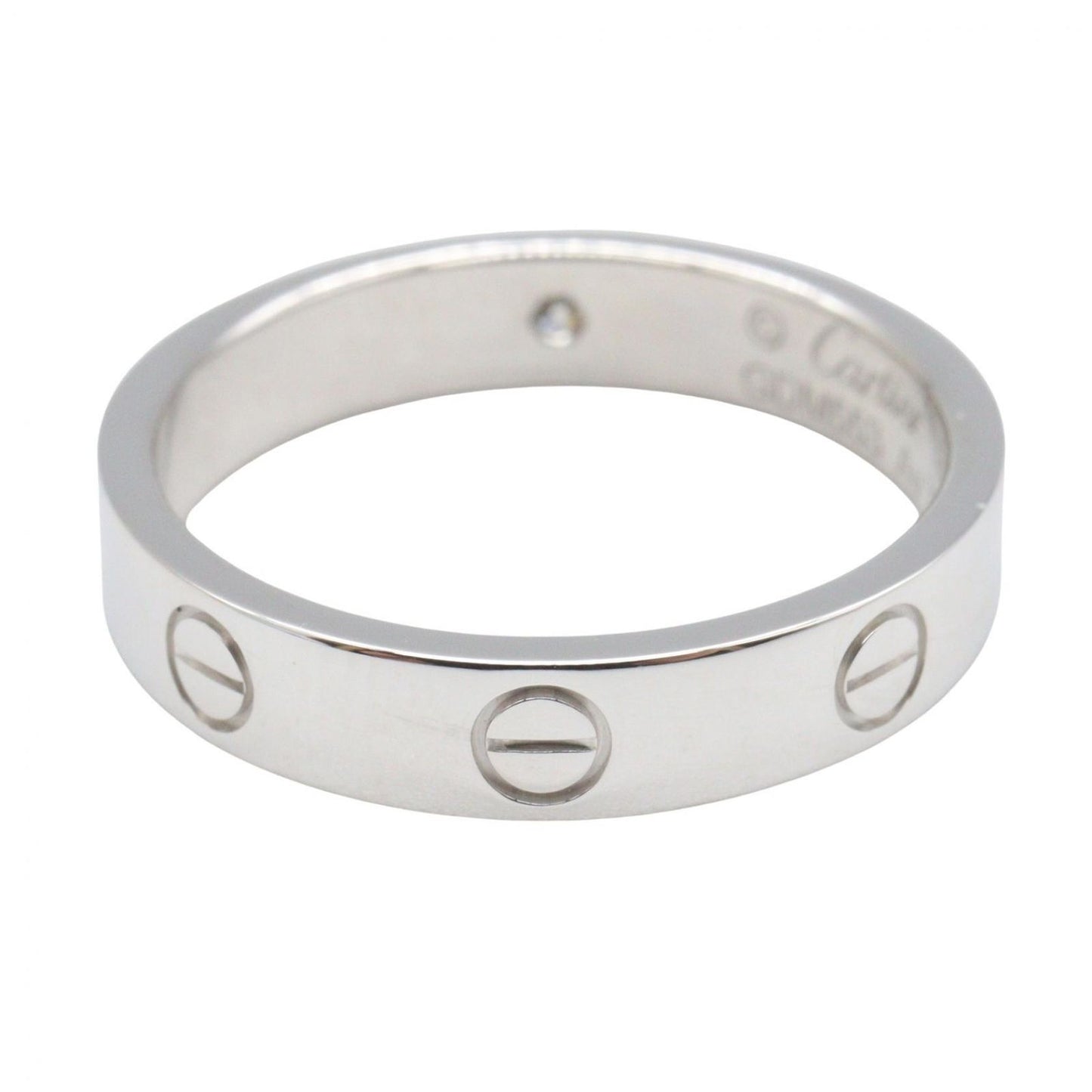Cartier Ring Mini Love 18k White Gold Diamond — view 3
