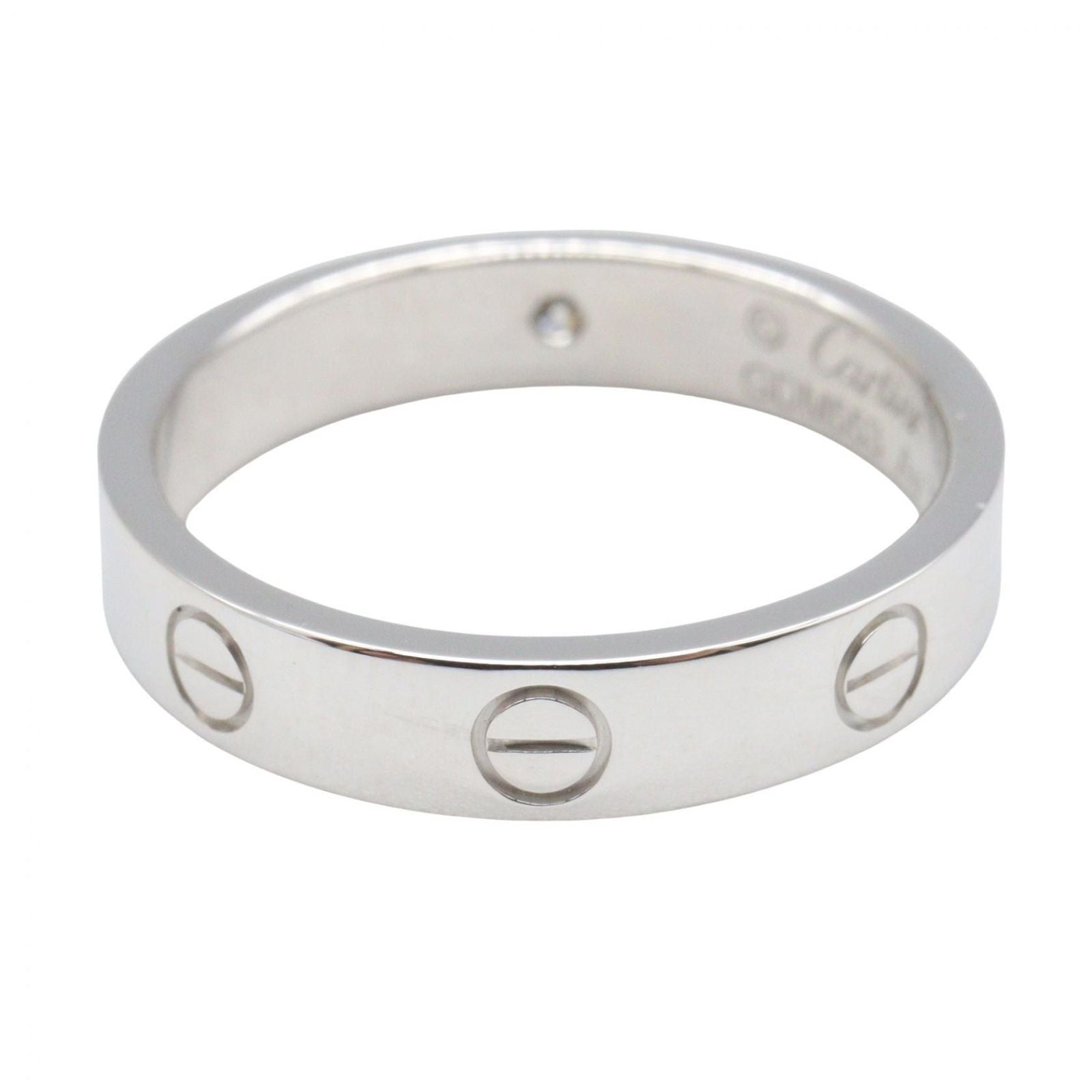 Cartier Ring Mini Love 18k White Gold Diamond — view 3