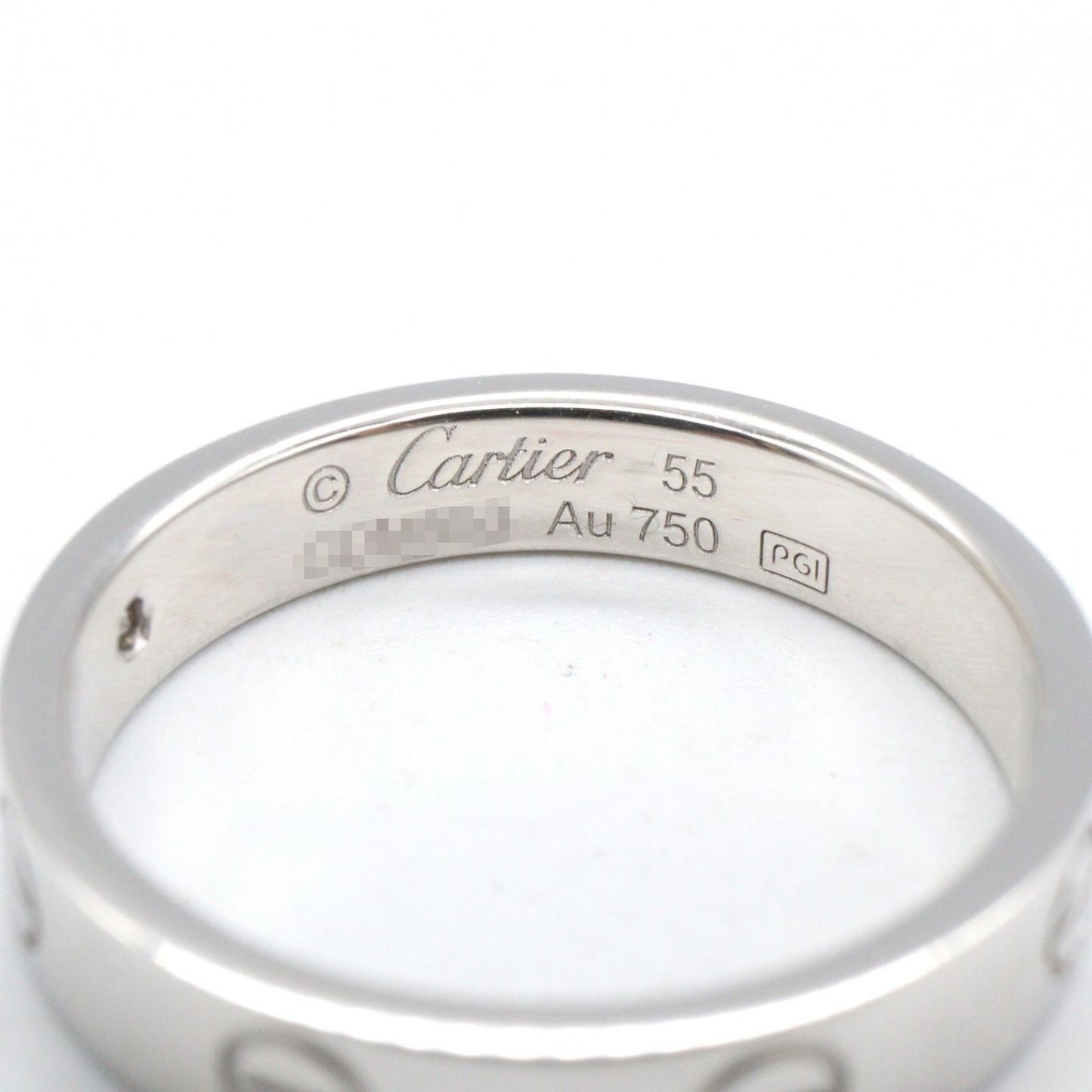 Cartier Ring Mini Love 18k White Gold Diamond — view 4