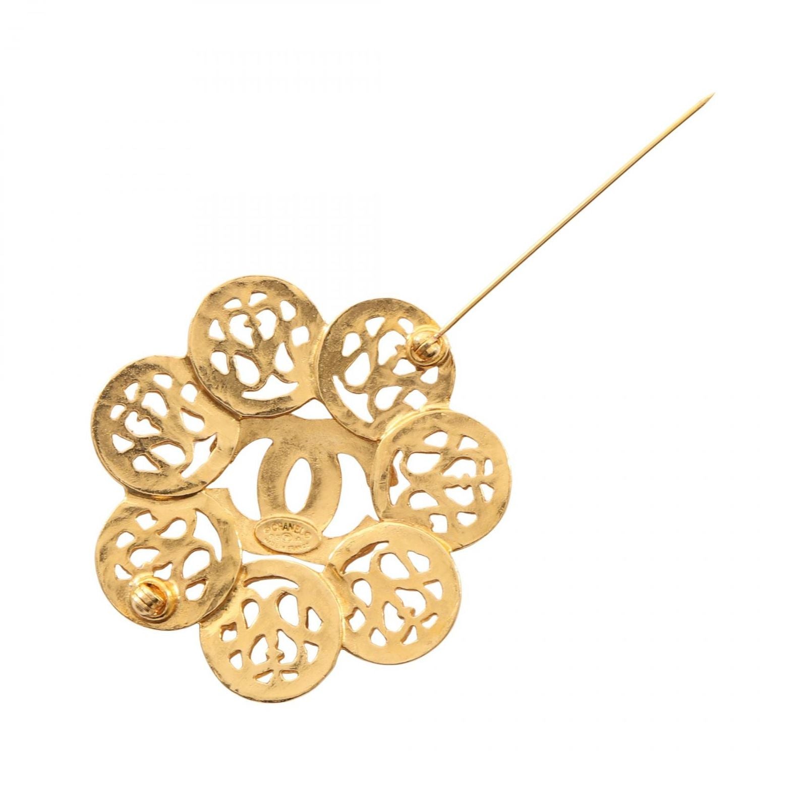 Chanel Brooch CC Logo Flower — view 2