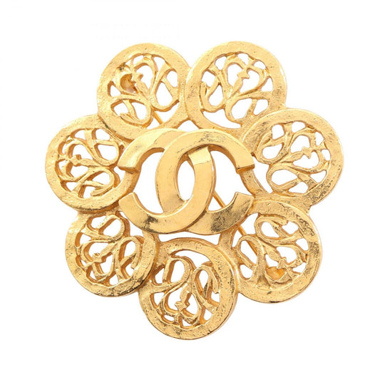 Chanel Brooch CC Logo Flower