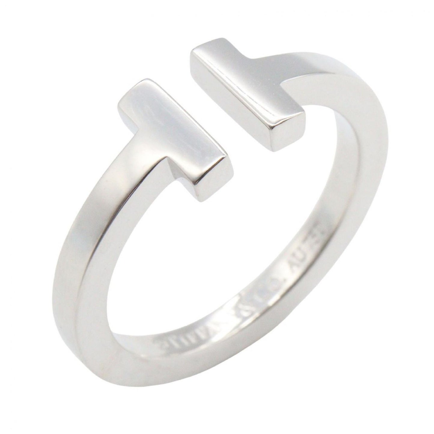 Tiffany & Co Ring Square 18k White Gold