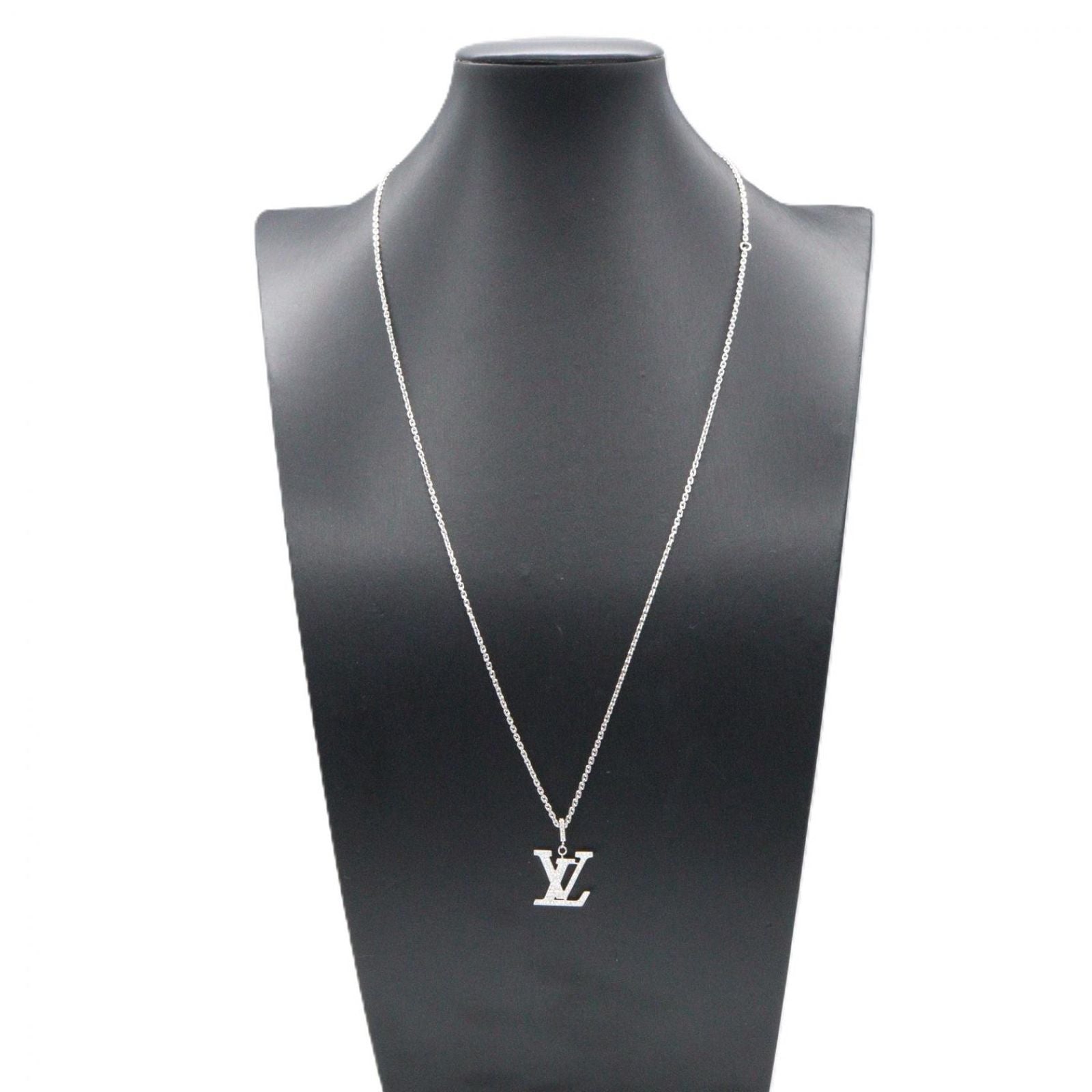 Louis Vuitton Necklace Pendentif Diamond 45 55 cm 18k White Gold — view 8