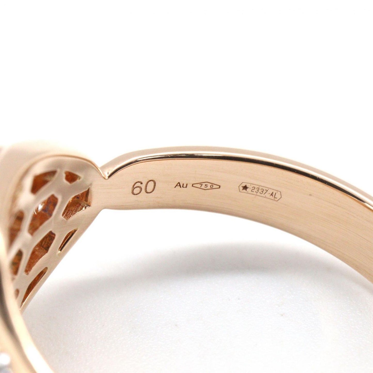 Bvlgari Ring Serpenti Saffiano Diamond Malachite 18k Pink Gold — view 5