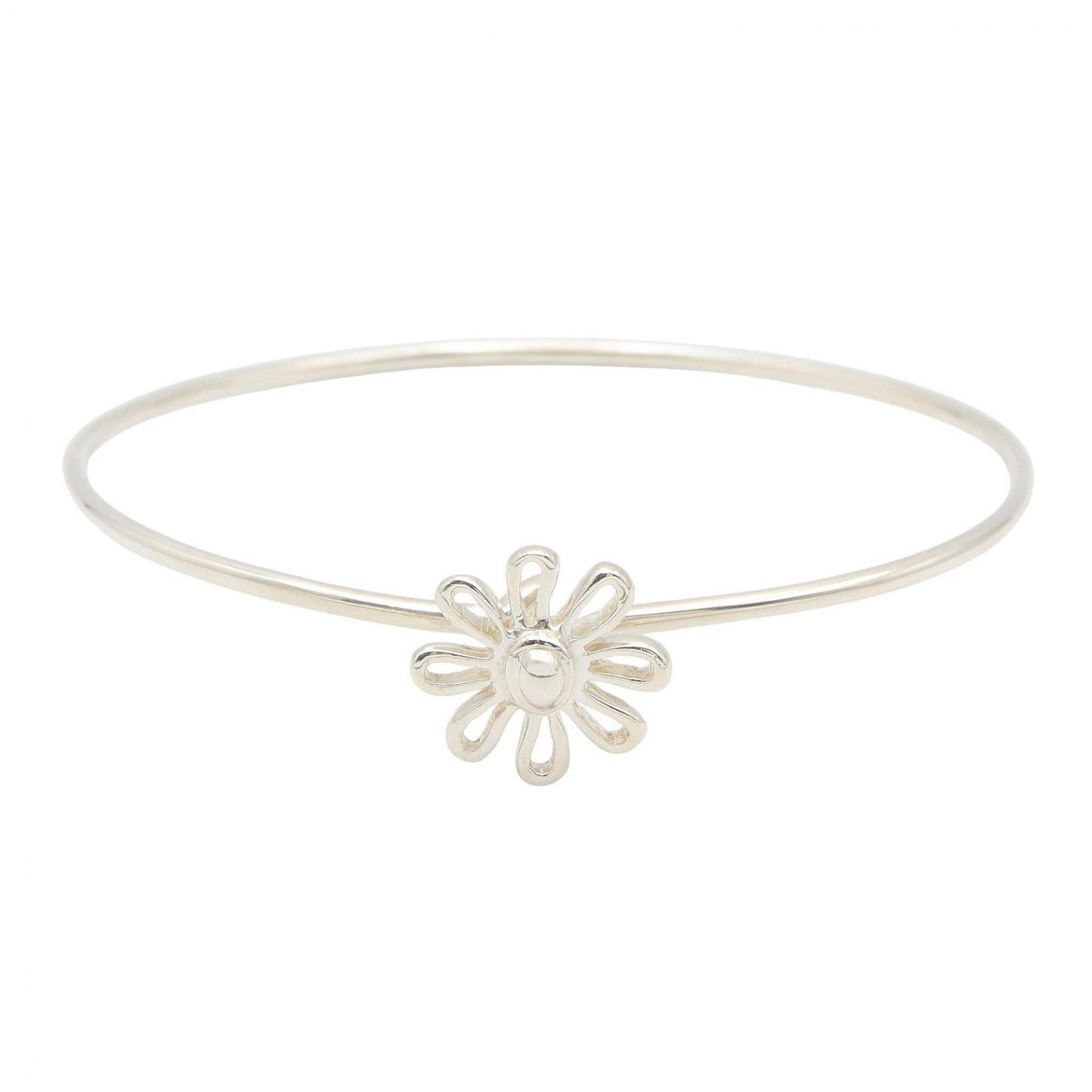 Tiffany & Co Bangle 16.5 cm 925 Sterling Silver Daisy Bracelet