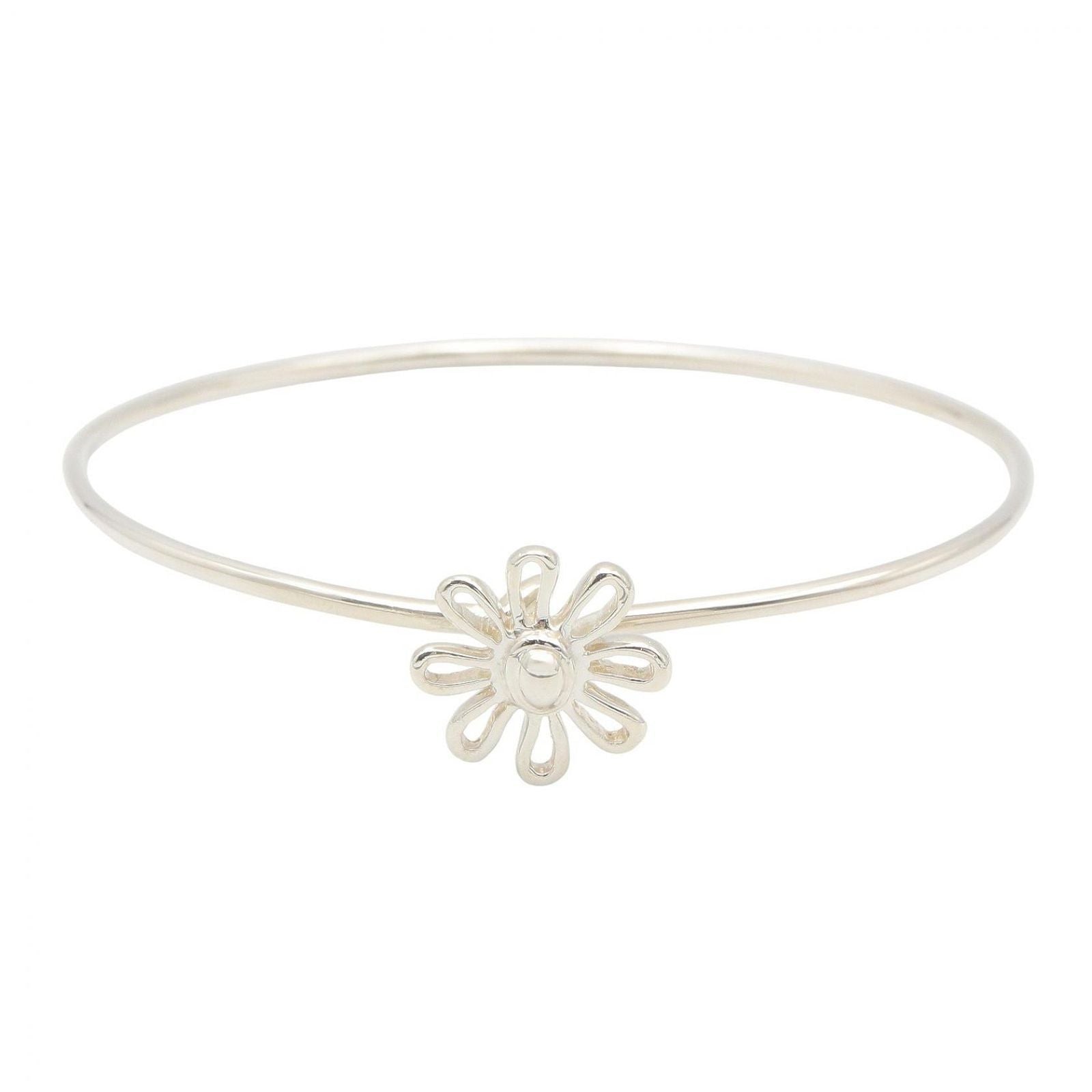 Tiffany & Co Bangle 16.5 cm 925 Sterling Silver Daisy Bracelet