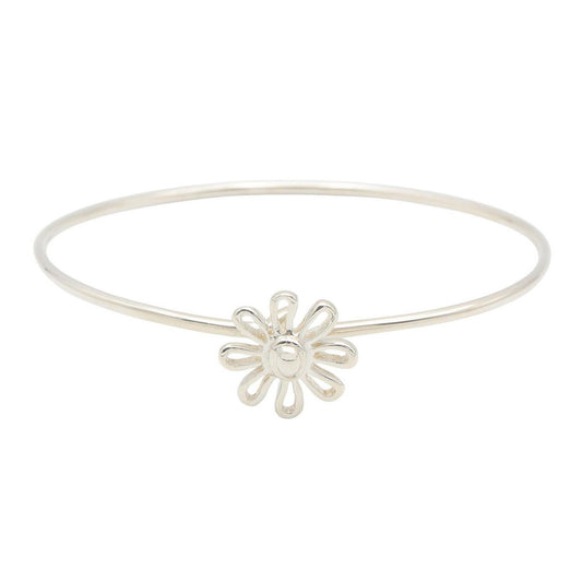 Tiffany & Co Bangle 16.5 cm 925 Sterling Silver Daisy Bracelet