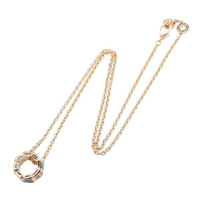 Bvlgari Necklace Serpenti Malachite Diamond 41 43.5 cm 18k Pink Gold — view 2