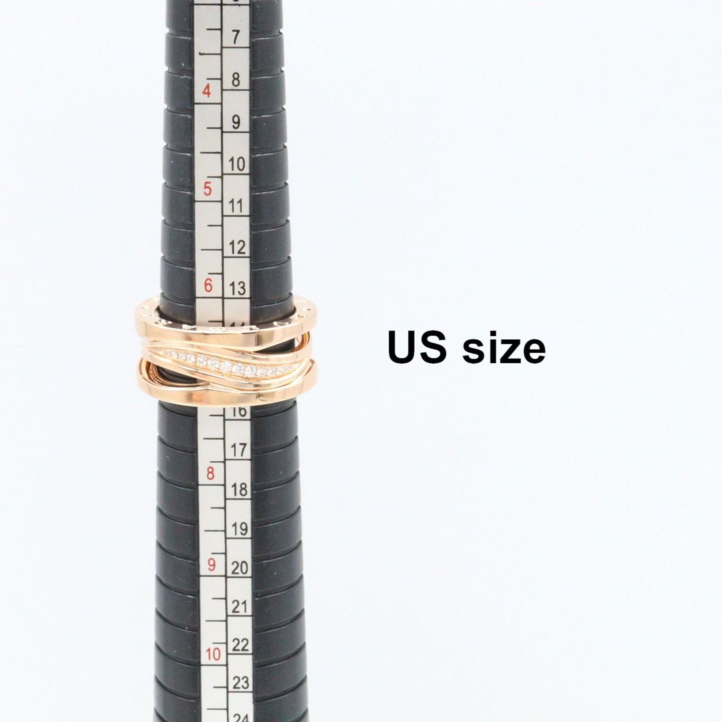 Bvlgari Ring B-zero One Legend Diamond 18k Pink Gold — view 8