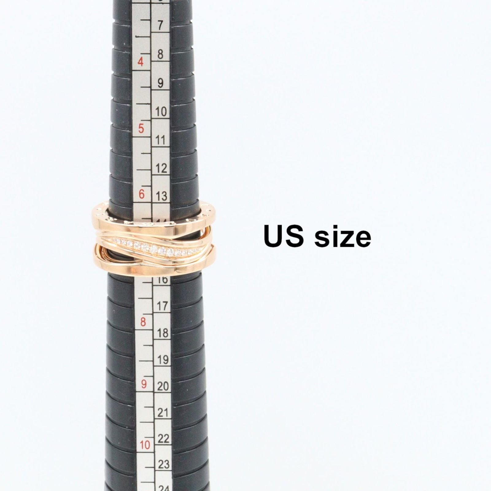 Bvlgari Ring B-zero One Legend Diamond 18k Pink Gold — view 8