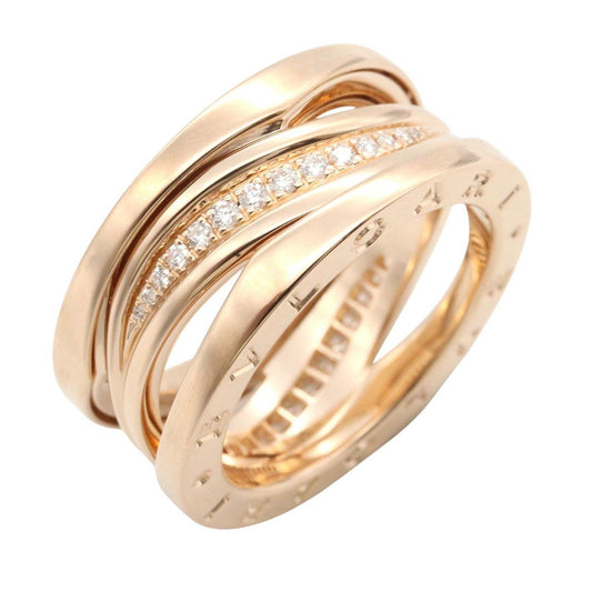 Bvlgari Ring B-zero One Legend Diamond 18k Pink Gold