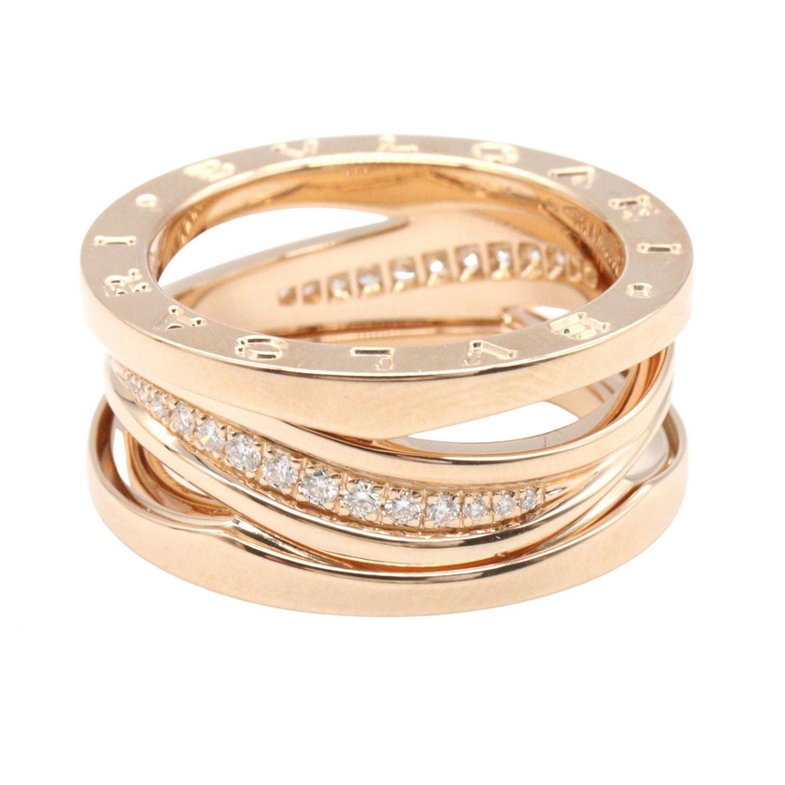 Bvlgari Ring B-zero One Legend Diamond 18k Pink Gold — view 2