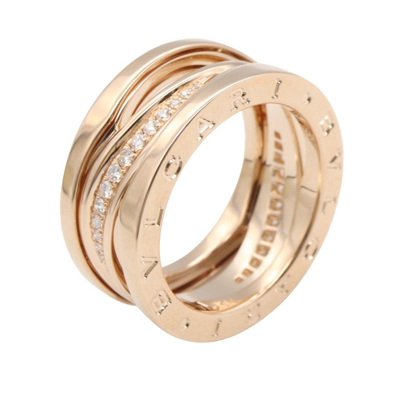 Bvlgari Ring B-zero One Legend Diamond 18k Pink Gold — view 4
