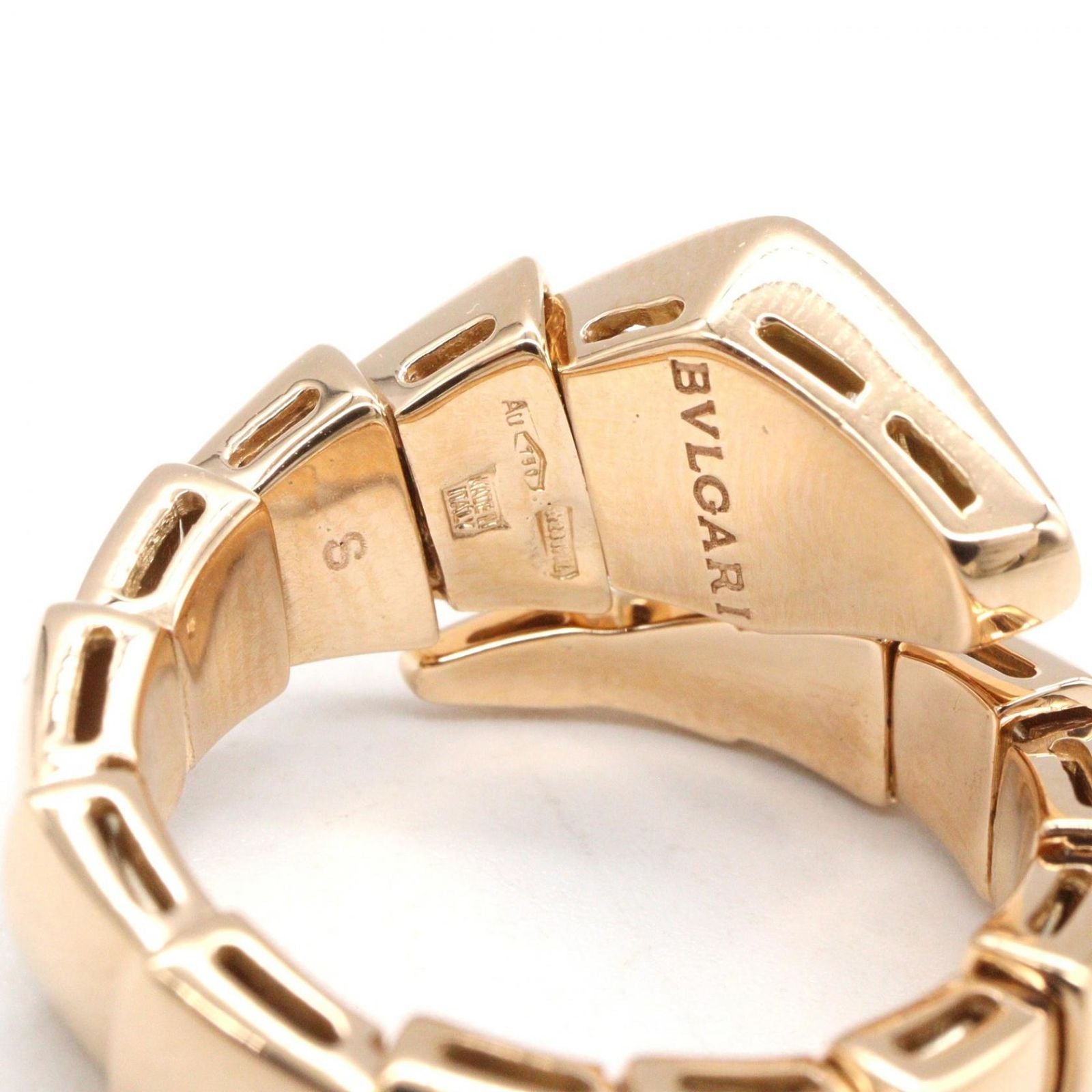 Bvlgari Ring Serpenti Viper-s Diamond 18k Pink Gold — view 4