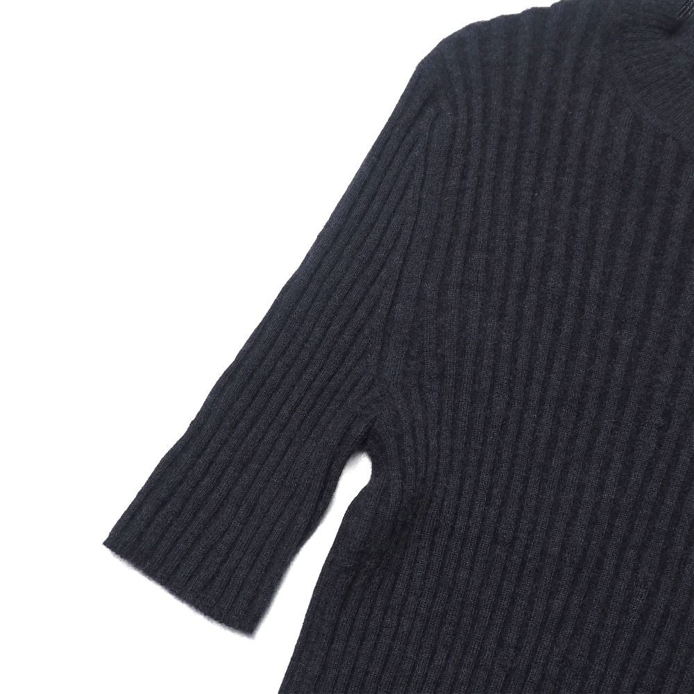 Hermes Knit 38 All Cashmere Tight Sweater Half Sleeve — view 4
