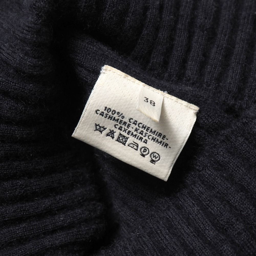 Hermes Knit 38 All Cashmere Tight Sweater Half Sleeve — view 6