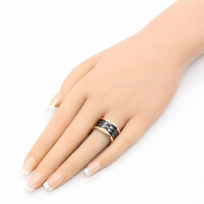 Bvlgari Ring B-zero One Band Ceramic 18k Pink Gold — view 7
