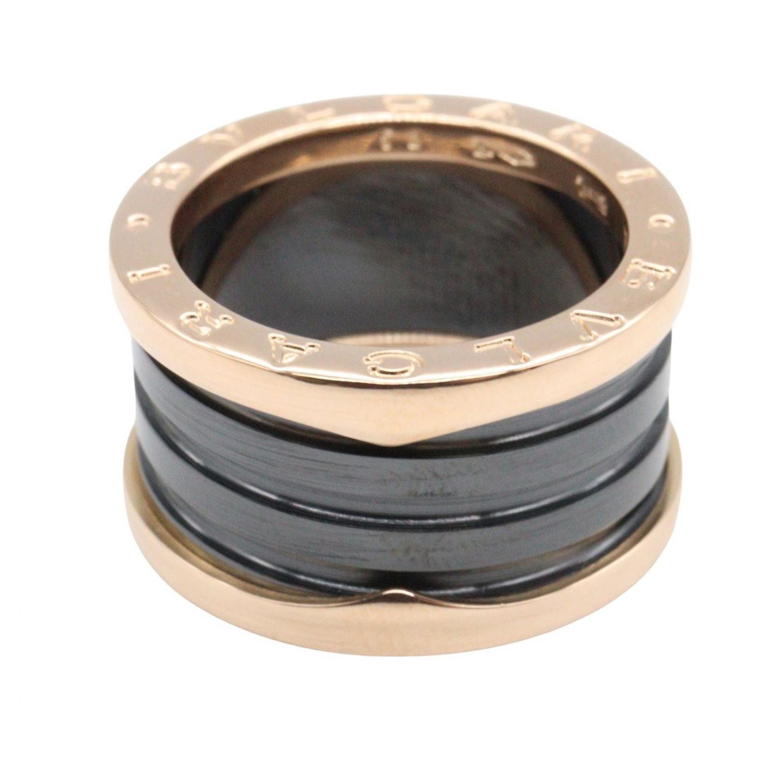 Bvlgari Ring B-zero One Band Ceramic 18k Pink Gold — view 2
