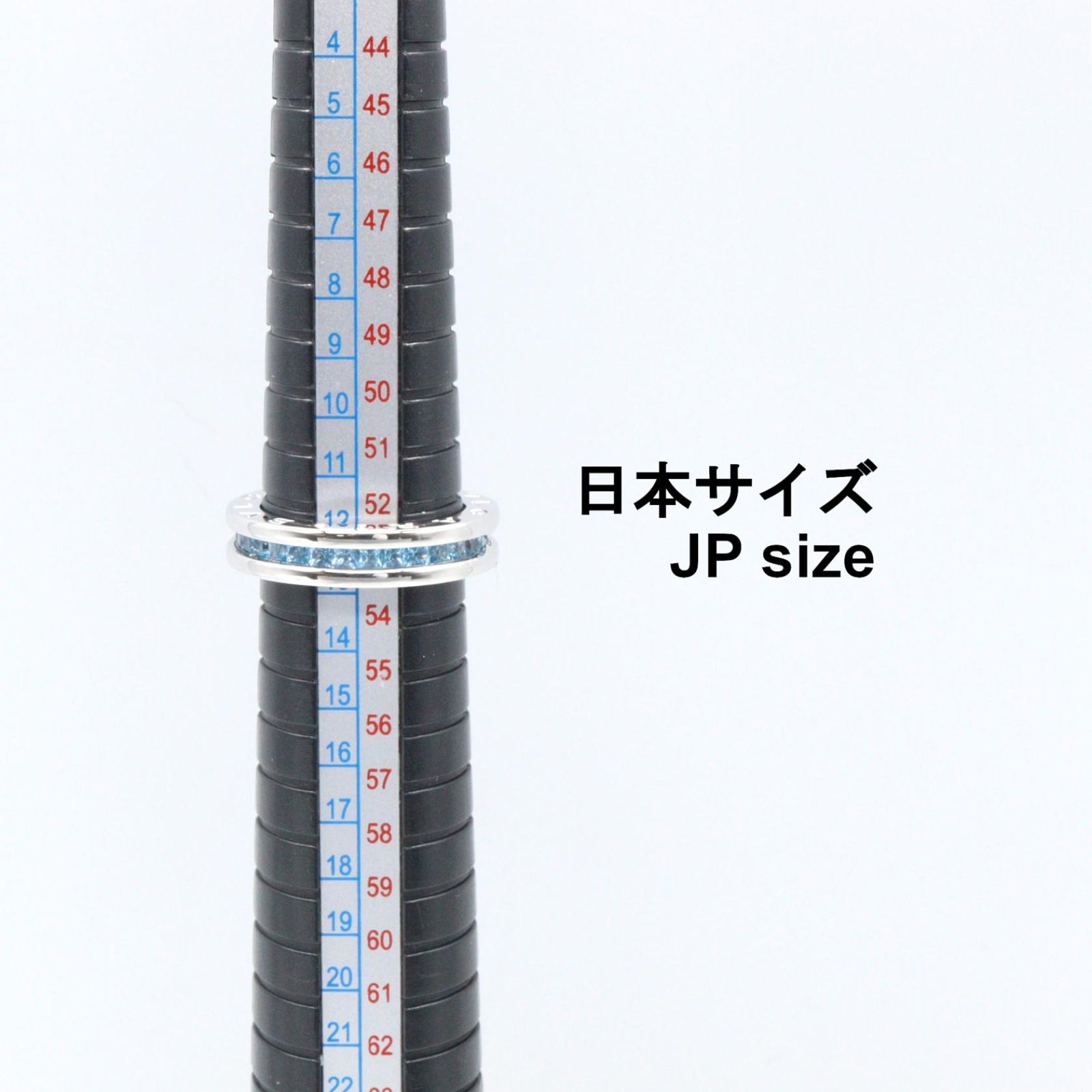 Bvlgari Ring B-zero One Blue Topaz Band 18k White Gold — view 7